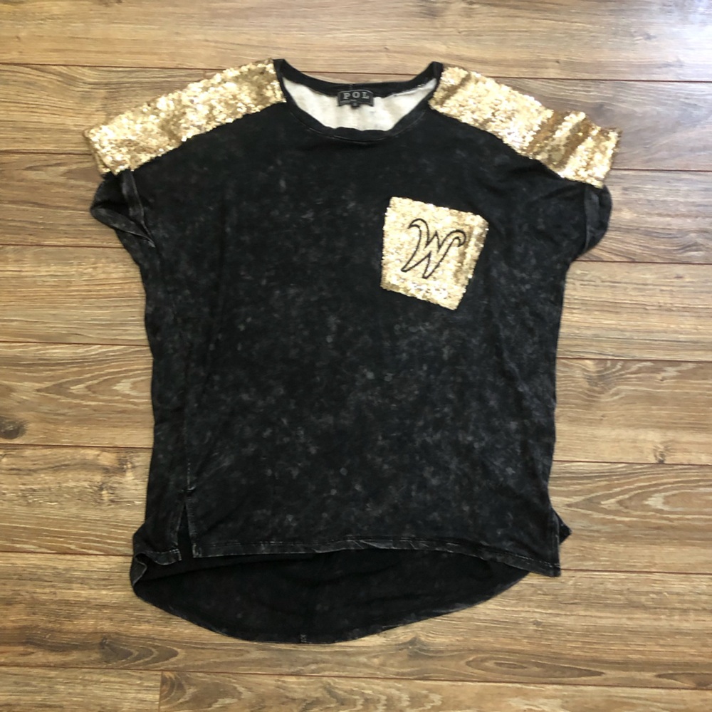 Letter W Sequin Tee
